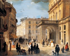Piazza della Scala (Scala-aukio) Milanossa