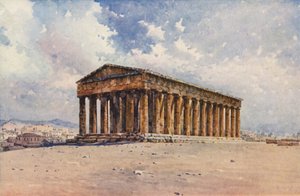 Hephaestuksen temppeli, Ateena (väri litho)