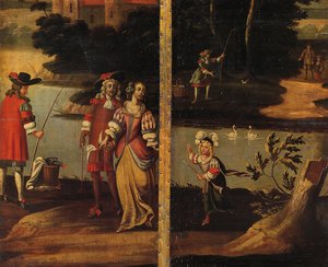 Nelikertainen kaksipuolinen näyttö, n. 1700
