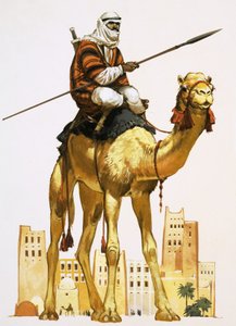 Arabi kamelin selässä tekijältä Angus McBride