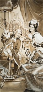 Kreivi Cagliostro (guassi paperille) tekijältä Angus McBride
