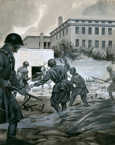Hitlerin bunkkerin löytäminen Berliinissä tekijältä Angus McBride