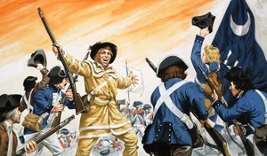 Lordi Cornwallis joutuu antautumaan Yorktownissa. tekijältä Angus McBride