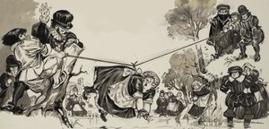 Noitajahti (guassi paperille) tekijältä Angus McBride