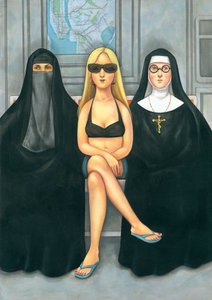 Tytöt ovat tyttöjä, 2007 (akryyli kuvituskartongille)