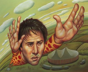Keanu Reeves, 2000 (akryyli kuvituskartongille) tekijältä Anita Kunz