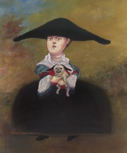 La Belle Bourgeoisie, 2019 (akryylimaali kuvituskartongille) tekijältä Anita Kunz