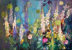 Darkening Garden, Chelsea, 2019 (akryyli)