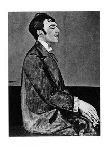 Runoilija Osip Mandelstamin muotokuva 1891-1938 tekijältä Anna Mikhaylovna Zelmanova Tchudovskaya