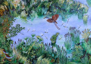 A Mayfly Moment, 2022 (akryyli laudalle) tekijältä Anna Pugh