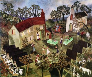 Barn Dance, 2001 (akryyli) tekijältä Anna Pugh