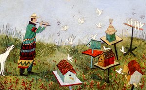 BirdPiper, 2001 (akryyli) tekijältä Anna Pugh