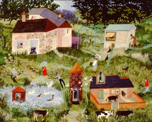 Ducking and Diving, 2006 (akryyli) tekijältä Anna Pugh