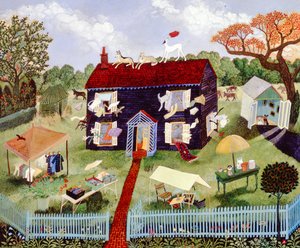 Kaiken on mentävä, 2006 (akryyli) tekijältä Anna Pugh