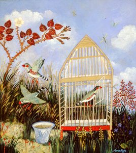 Vapauden häkki, 2003 (akryyli) tekijältä Anna Pugh
