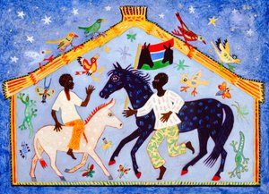 Gambia, 2004 (akryyli) tekijältä Anna Pugh