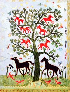 Gambian puu, 2005 (akryyli) tekijältä Anna Pugh