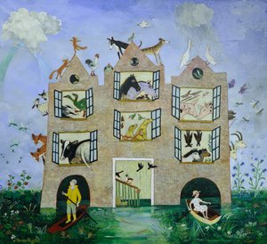 Letkukaasukielto, 2013 (akryyli) tekijältä Anna Pugh