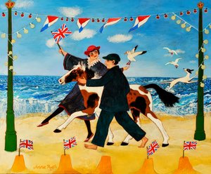 Jubilee By The Sea, 2011 (akryyli) tekijältä Anna Pugh