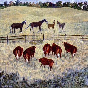 Oppimiskäyrä, 2005 (akryyli) tekijältä Anna Pugh