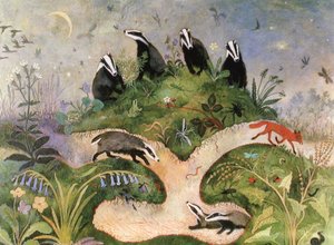 Yötaivas, 2001 (akryyli) tekijältä Anna Pugh