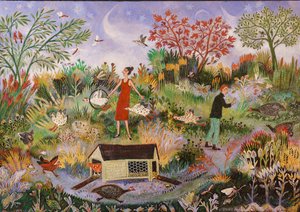 Yksi Kaksi Kolme, 2019 (akryyli) tekijältä Anna Pugh