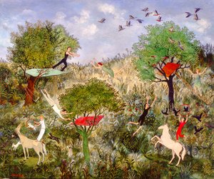 Harjoitus tekee mestarin, 2010 (akryyli) tekijältä Anna Pugh