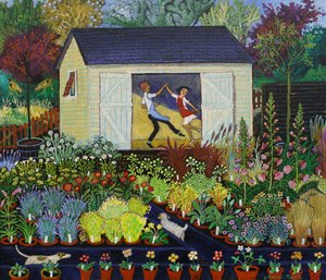Teetauko, 2017 (akryyli) tekijältä Anna Pugh