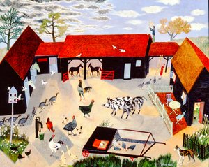 Vähän ylöspäin, 2004 (akryyli) tekijältä Anna Pugh
