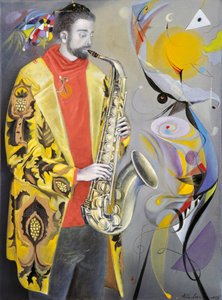 Syksyn ilo - Paul Hindemithin musiikin mukaan, 2005 (öljy belgialaiselle pellavalle).