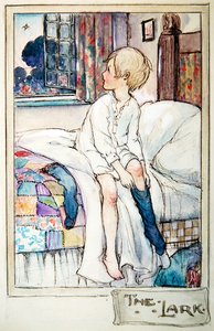 The Lark, n. 1916 (kynä ja muste vesivärillä ja kynällä paperilla)