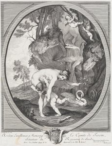 Venus Catching Love tai Venus Flogging Love, n. 1741. Tekijät: Caylus, Anne-Claude-Philippe de, Etienne Fessard. tekijältä Anne Claude Philippe de Caylus, Etienne Fessard