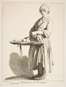 Apple myyjä, 1746. tekijältä Anne Claude Philippe de Caylus