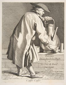 Kahvinmyyjä, 1746. tekijältä Anne Claude Philippe de Caylus