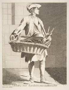 Keittoastiat Peddler, 1746. tekijältä Anne Claude Philippe de Caylus