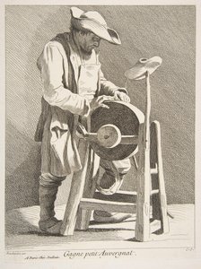 Veitsen teroitin, 1742. tekijältä Anne Claude Philippe de Caylus
