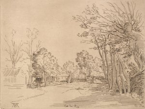 Maisema Durer.n.d.:n jälkeen. tekijältä Anne Claude Philippe de Caylus