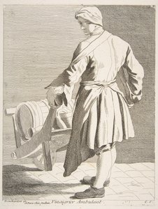 Vaeltava etikkamyyjä, 1738. tekijältä Anne Claude Philippe de Caylus