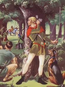 Robin Hood Sherwoodin metsässä (värilitro) tekijältä Anne & Johnstone Janet (1928 79) Johnstone