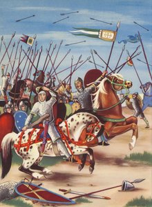 Hastingsin taistelu (värilitro) tekijältä Anne & Johnstone Janet (1928-79) Johnstone