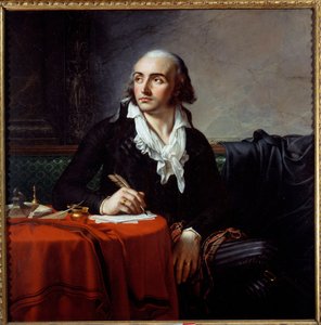Italian vallankumouksellisen Giuseppe Fravegan (1763-1833) muotokuva. Anne Louis Girodet de Roucy-Triosonin maalaus (Anne-Louis Girodet de Roucy Trioson tekijältä Anne Louis Girodet de Roucy Trioson