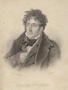 Viscount de Chateaubriandin muotokuva tekijältä Anne Louis Girodet de Roucy Trioson