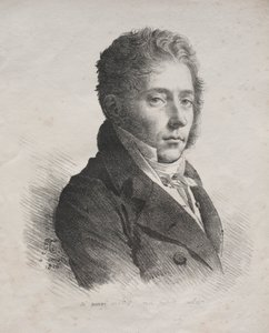 Kokoelma litografisia esseitä: MR:n muotokuva. Coupin de La Couperie, 1816. tekijältä Anne Louis Girodet de Roucy Trioson