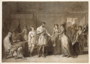 Bayard kieltäytyy emäntänsä lahjoista Bresciassa tekijältä Anne Louis Girodet de Roussy Trioson
