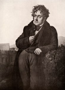 Francois-Rene, vicomte de Chateaubriand, ranskalainen kirjailija ja diplomaatti, 1800-luvun alku.