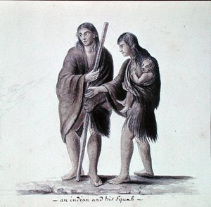 Intiaani ja hänen Squaw