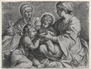 Madonna kulhon kanssa tekijältä Annibale Carracci