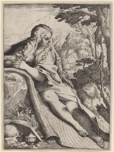 Maria Magdaleena erämaassa tekijältä Annibale Carracci