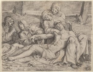 Pietà ("Caprarolan Kristus") tekijältä Annibale Carracci