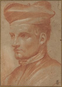 Birettiä käyttävän kirkonmiehen muotokuva tekijältä Annibale Carracci